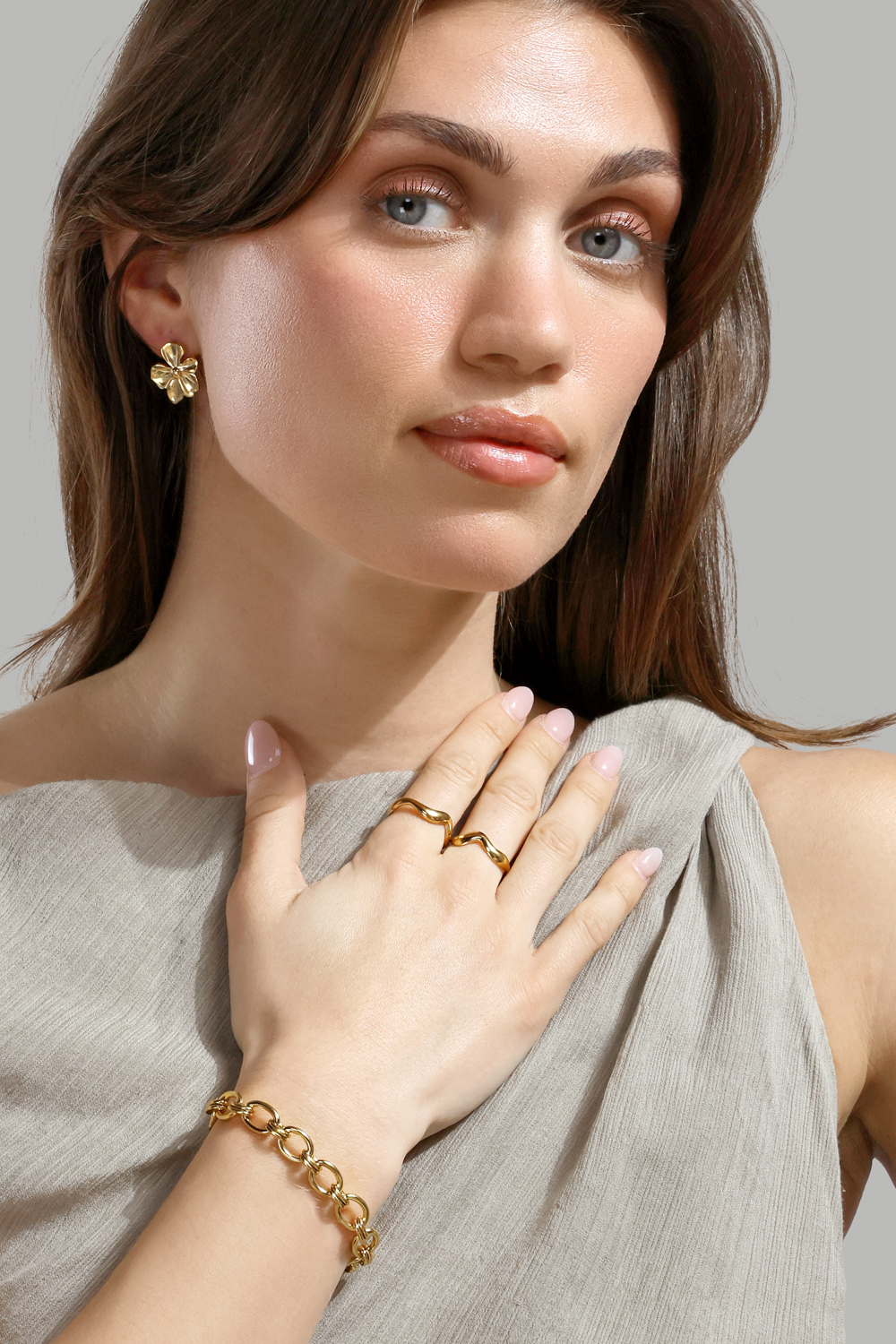 Bracelet The link - 18k Plaqué or