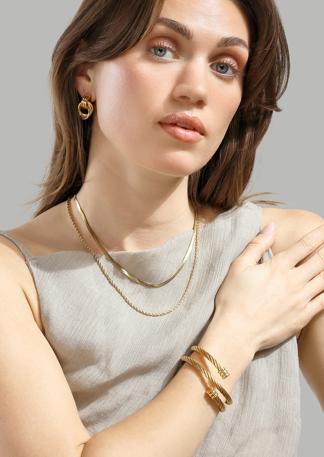 Verona Collier – 18k Plaqué or