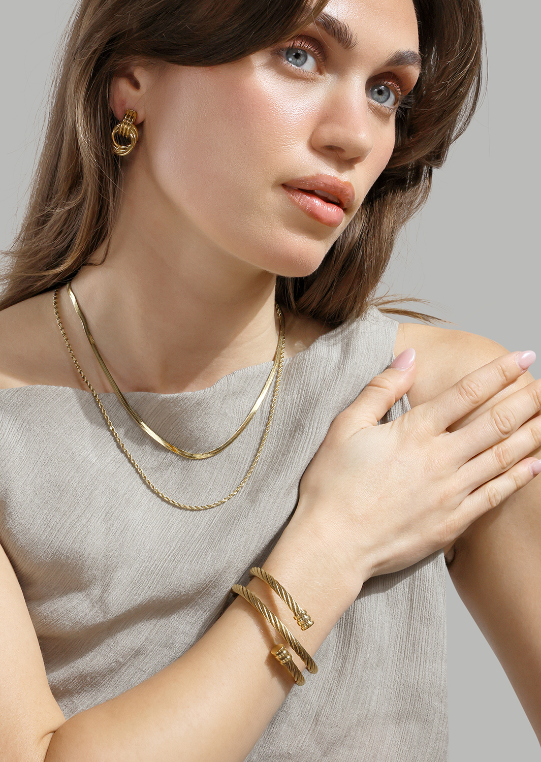 Verona Collier – 18k Plaqué or
