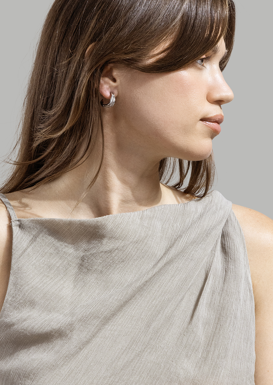 Boucles d’oreilles Gleaming Flow - Plaquées argent