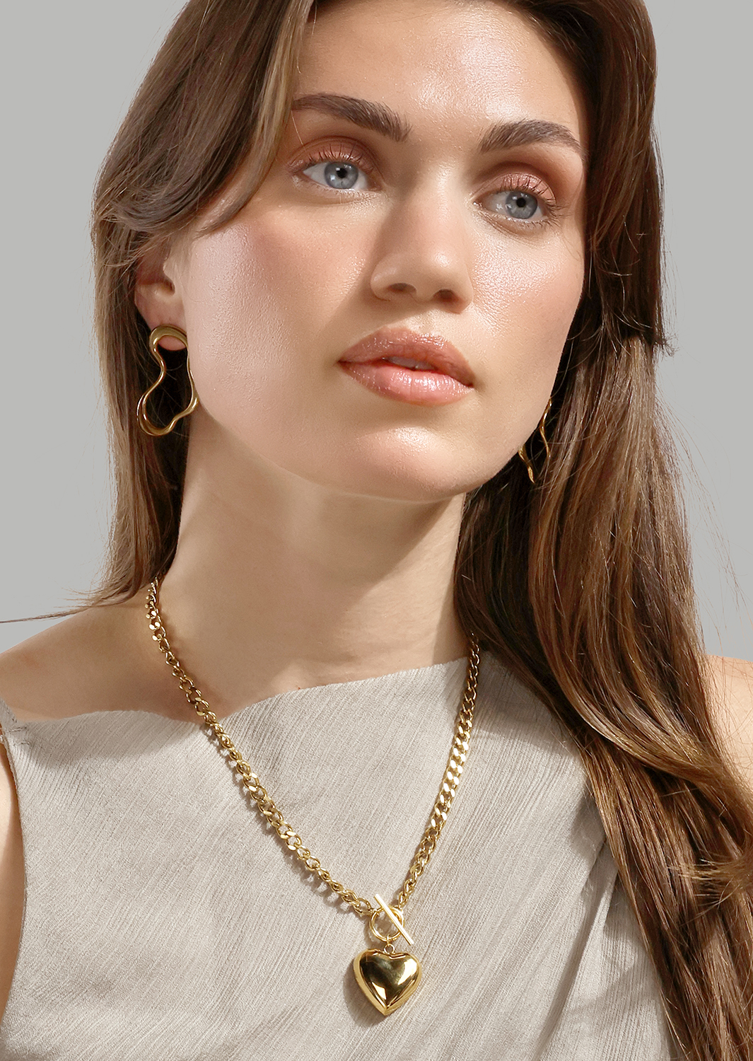 Heart of Gold Charm - 18k Gold Plated