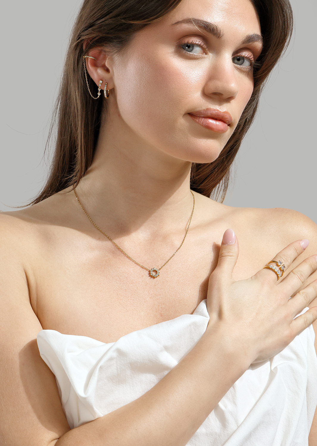 Bague Duo Cut - 18k Plaquée or