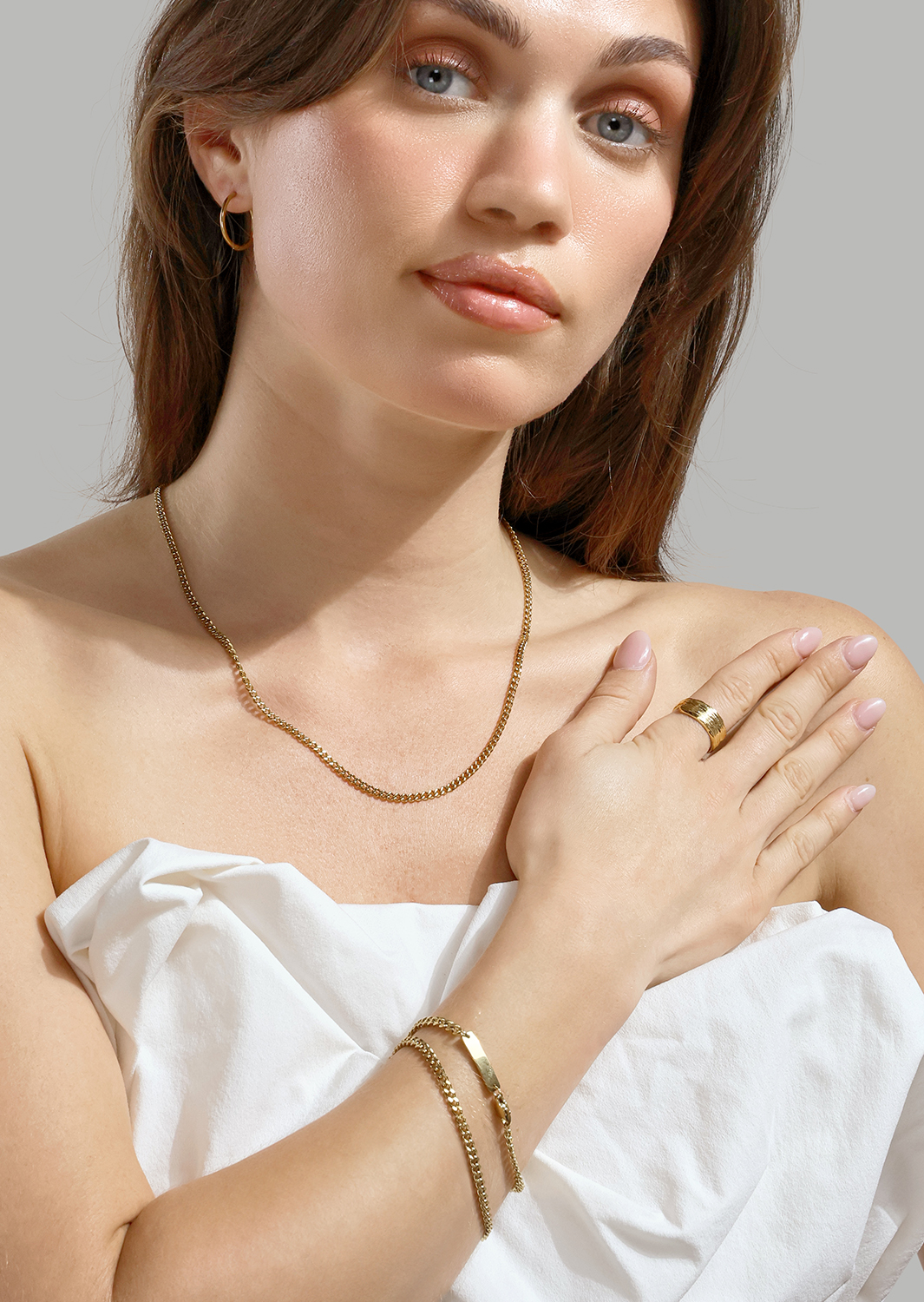 Wavena Bague - 18k Plaquée or