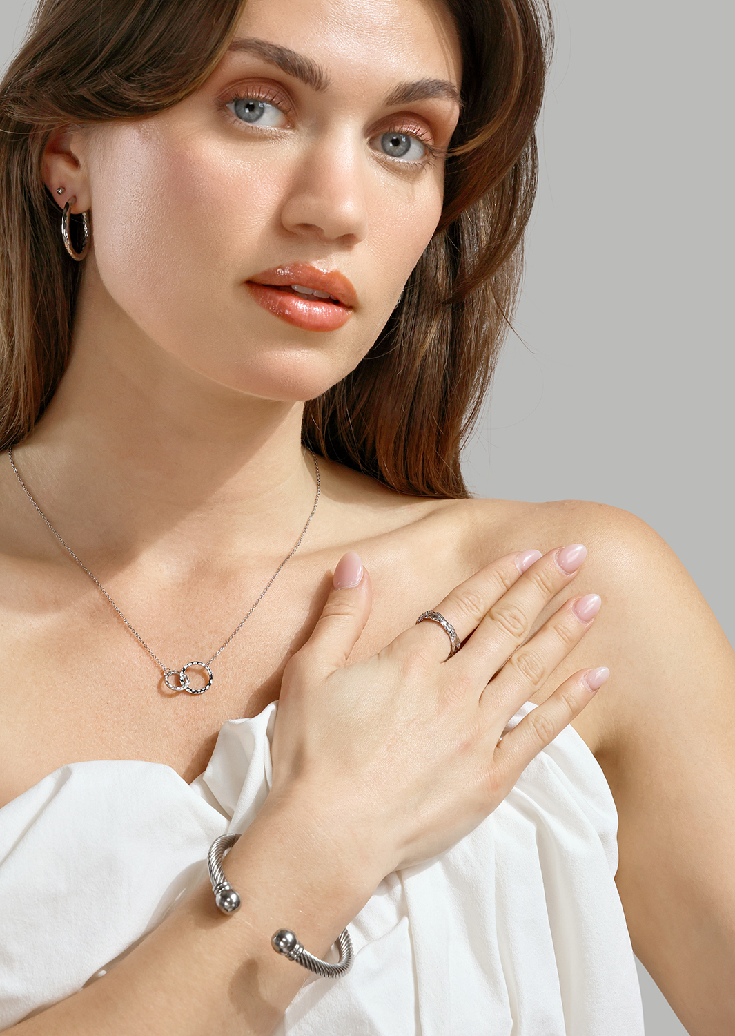 Bague Raw Texture - Plaquée argent