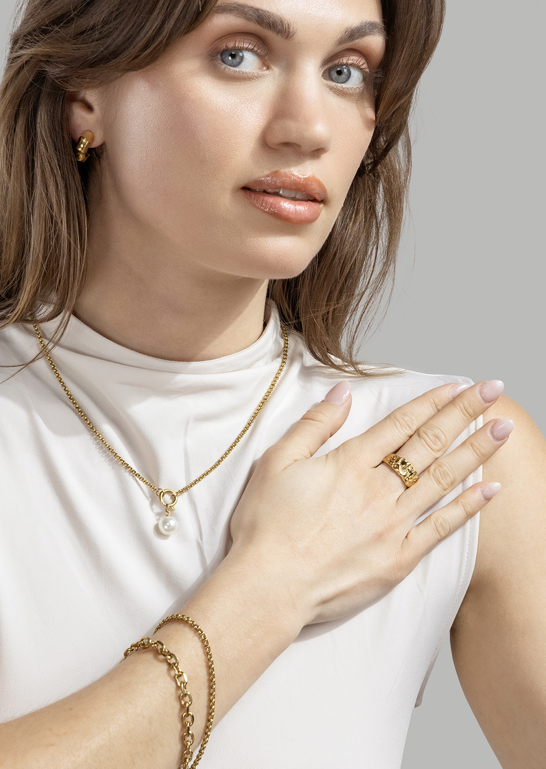 Eterna Bague - 18k Plaquée or