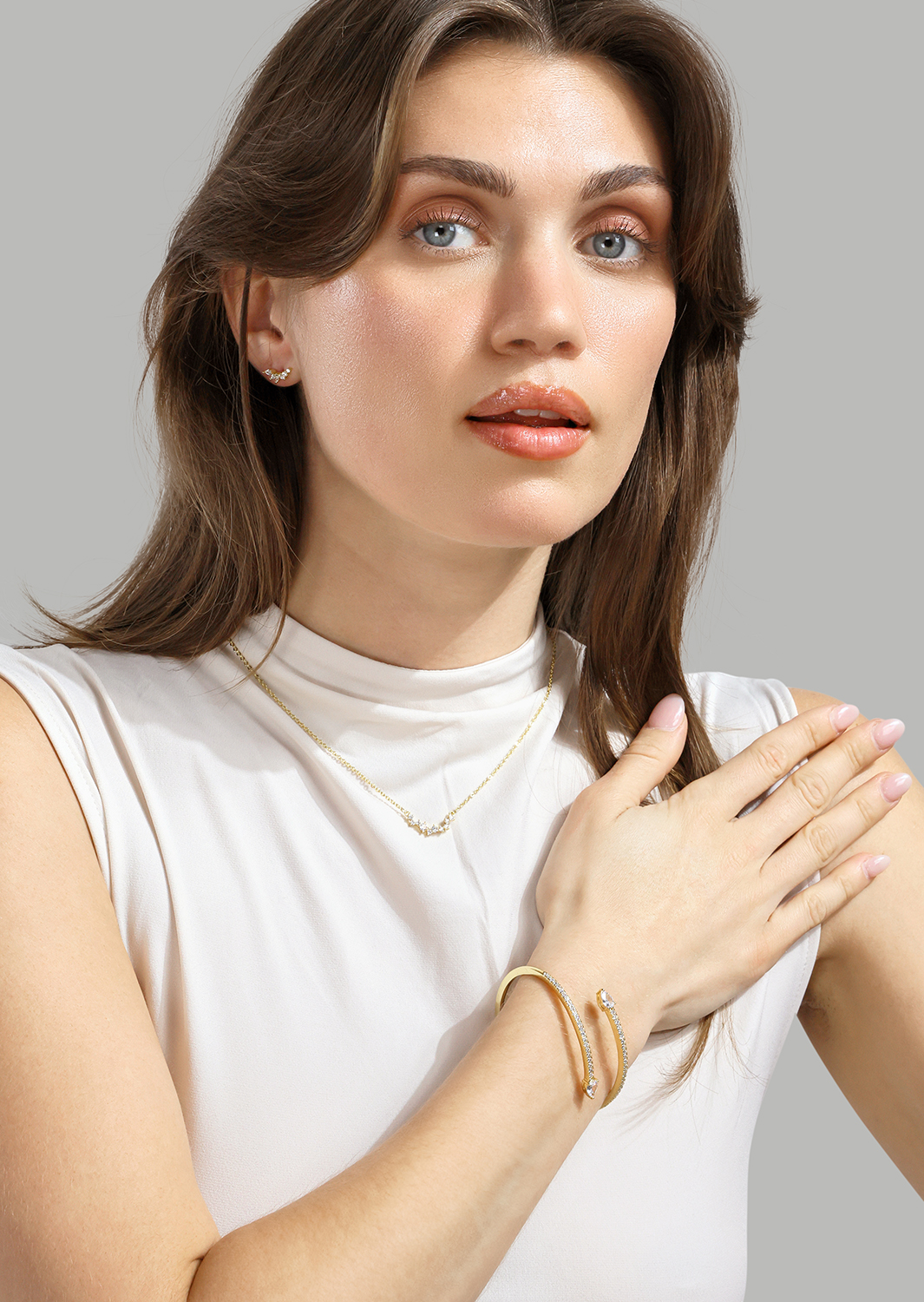 Collier Celestia- 18k Plaqué or