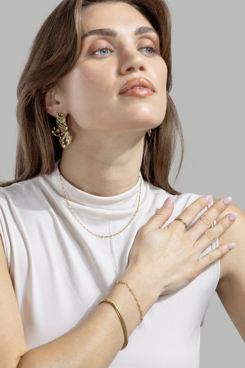 Collier Silhouette - 18k Plaqué or