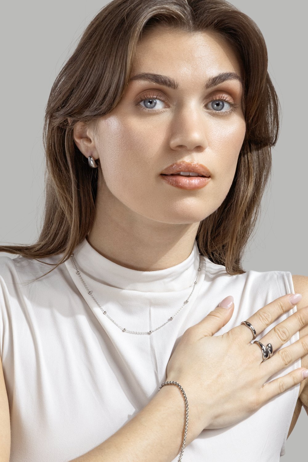 Boucle d’oreille Chic Hoops - Plaquée argent