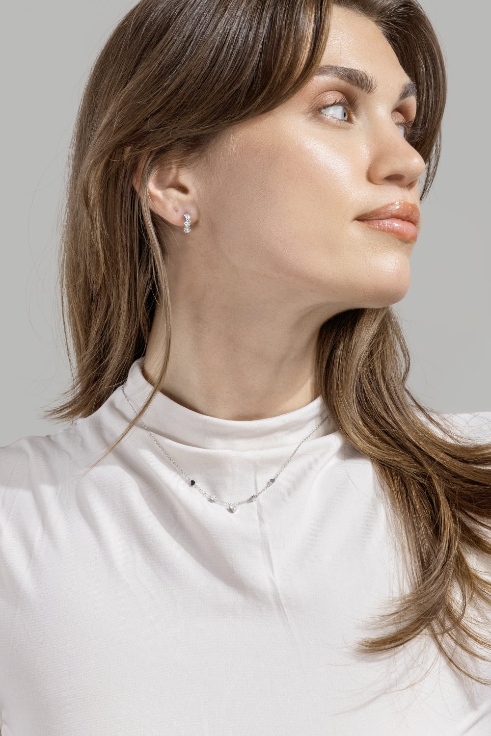 Boucle d’oreille Heart Hoops - Plaquée argent