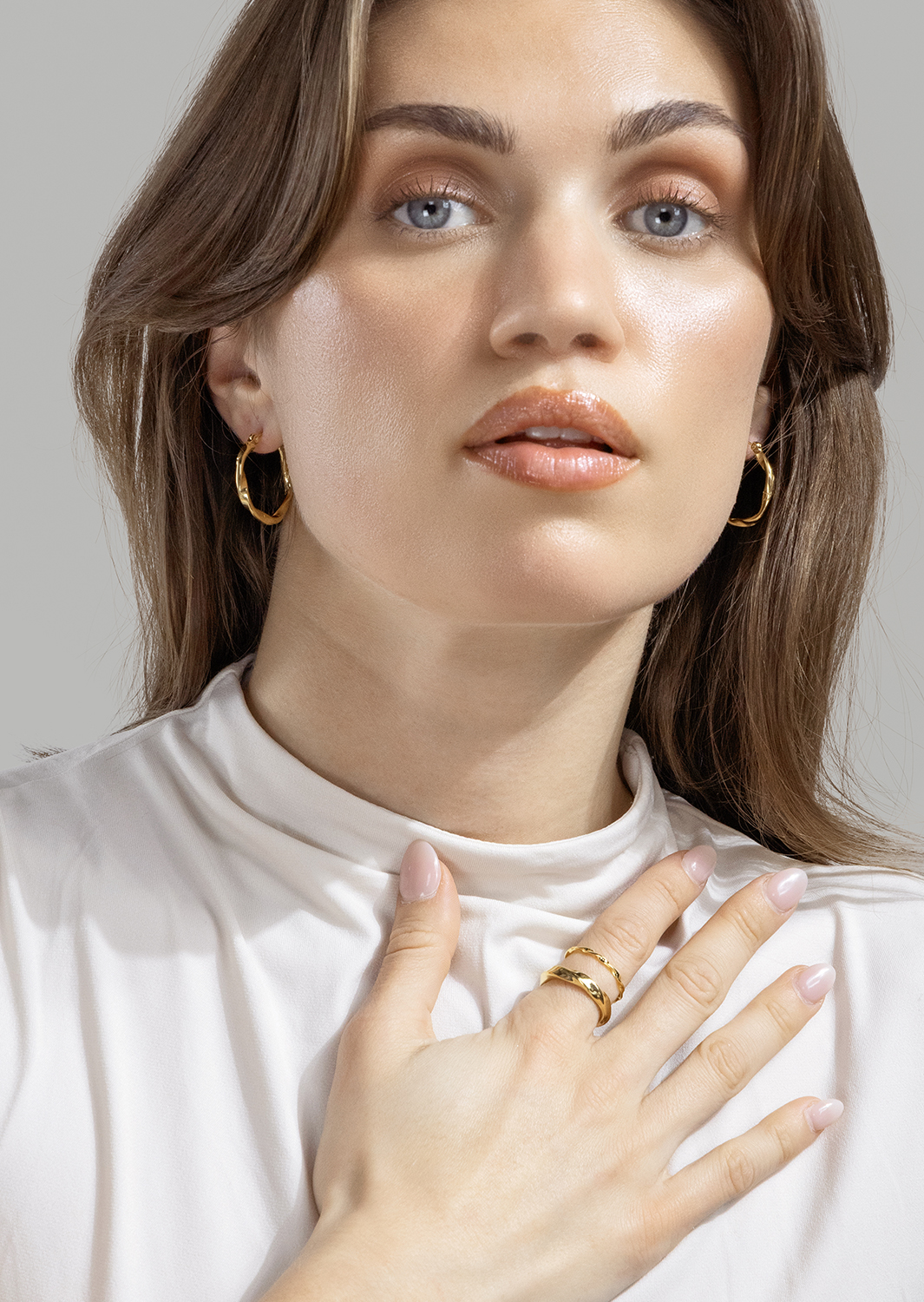Bague Twist Whisper - 18k Plaquée or