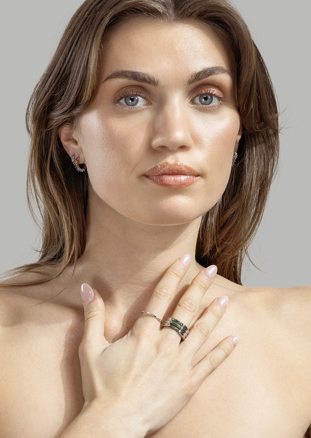 Bague Green Lumière - Plaquée argent