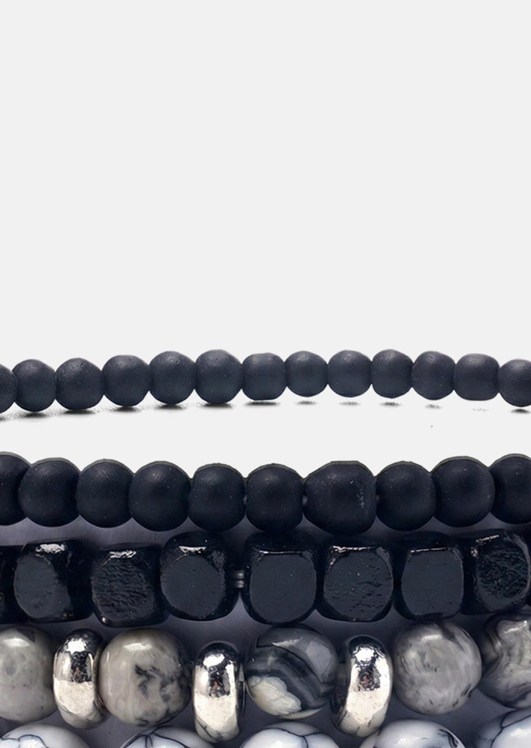 Bracelet perlé Ebon Majesty