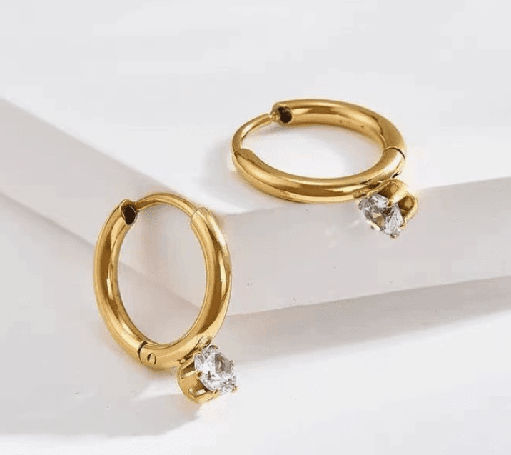 Radiance Drop Boucles d’oreilles – 18k Plaquées or