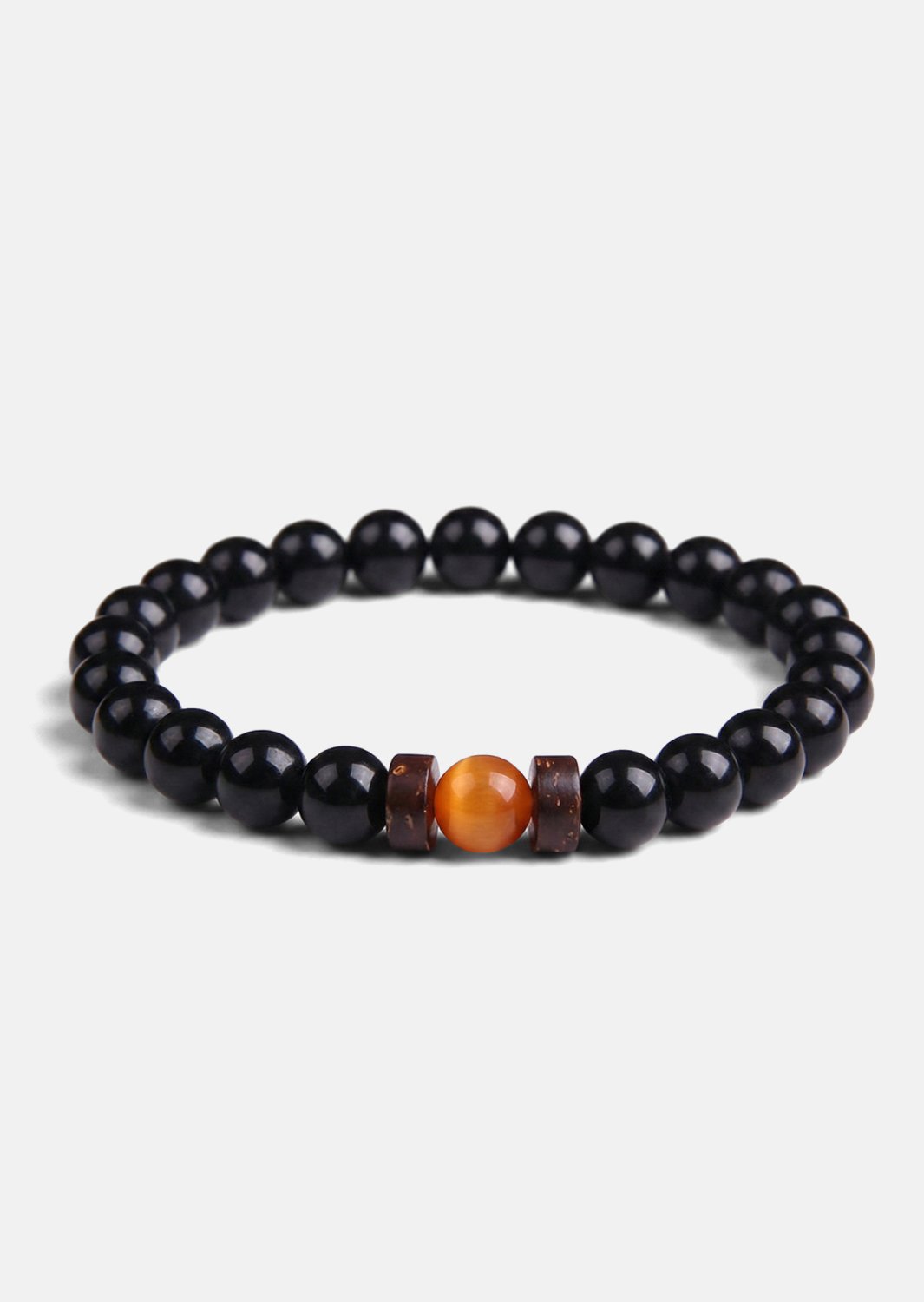Bracelet perlé Obsidian Sphere