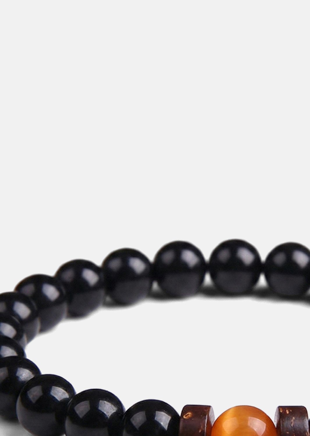Bracelet perlé Obsidian Sphere