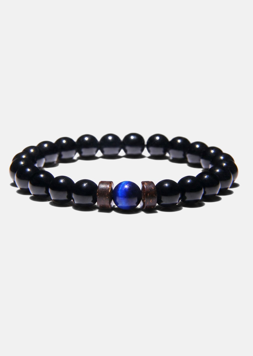 Bracelet perlé Obsidian Axis