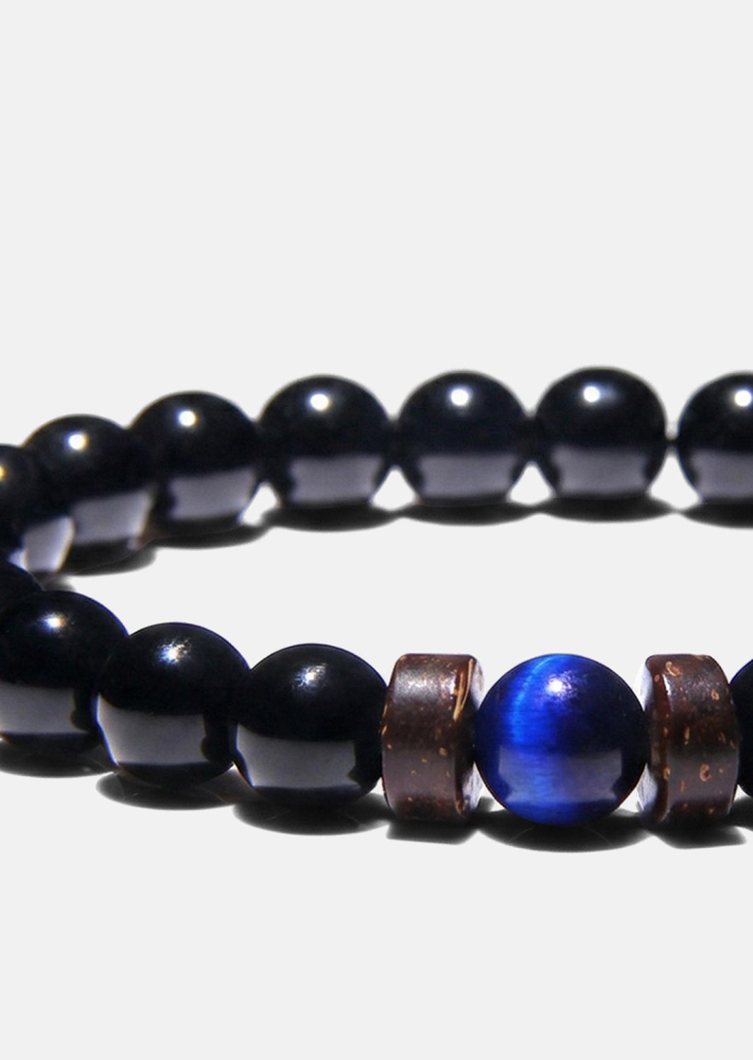 Bracelet perlé Obsidian Axis