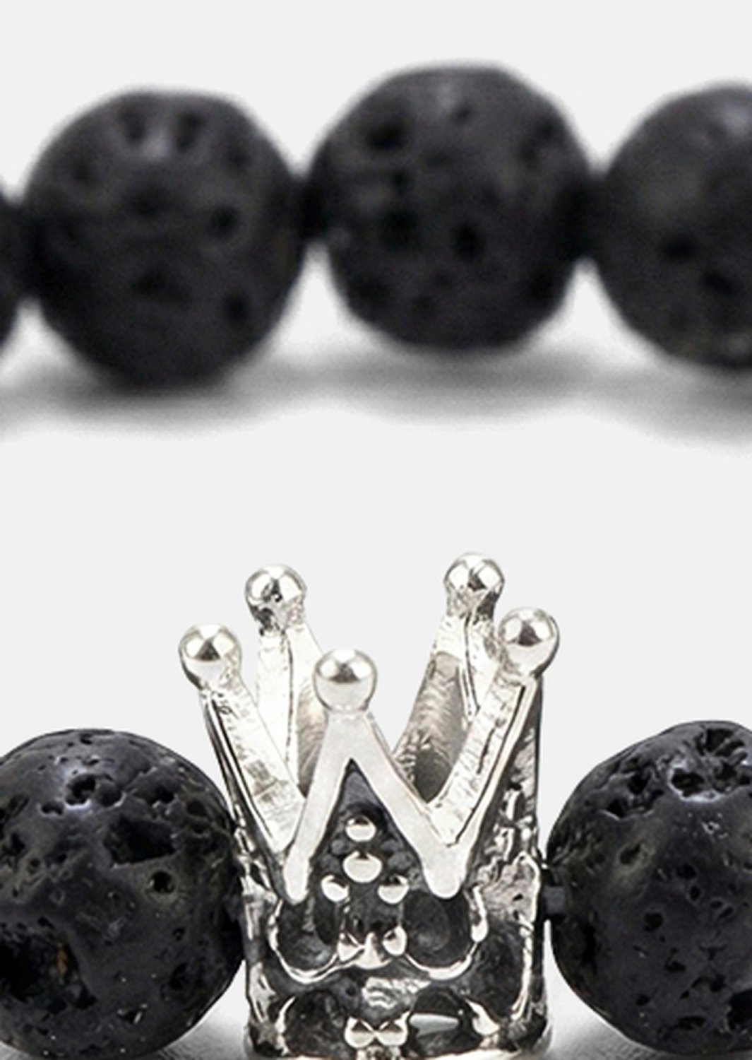 Bracelet perlé Lava Crown