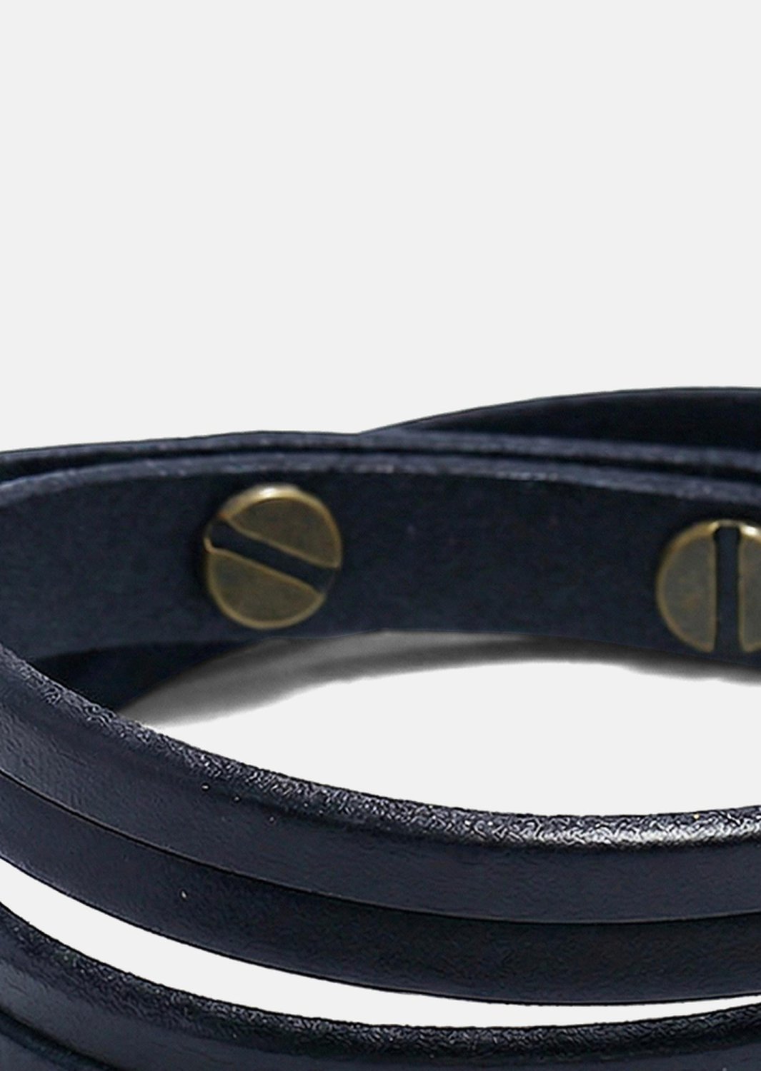 Bracelet en cuir Ebon Twist