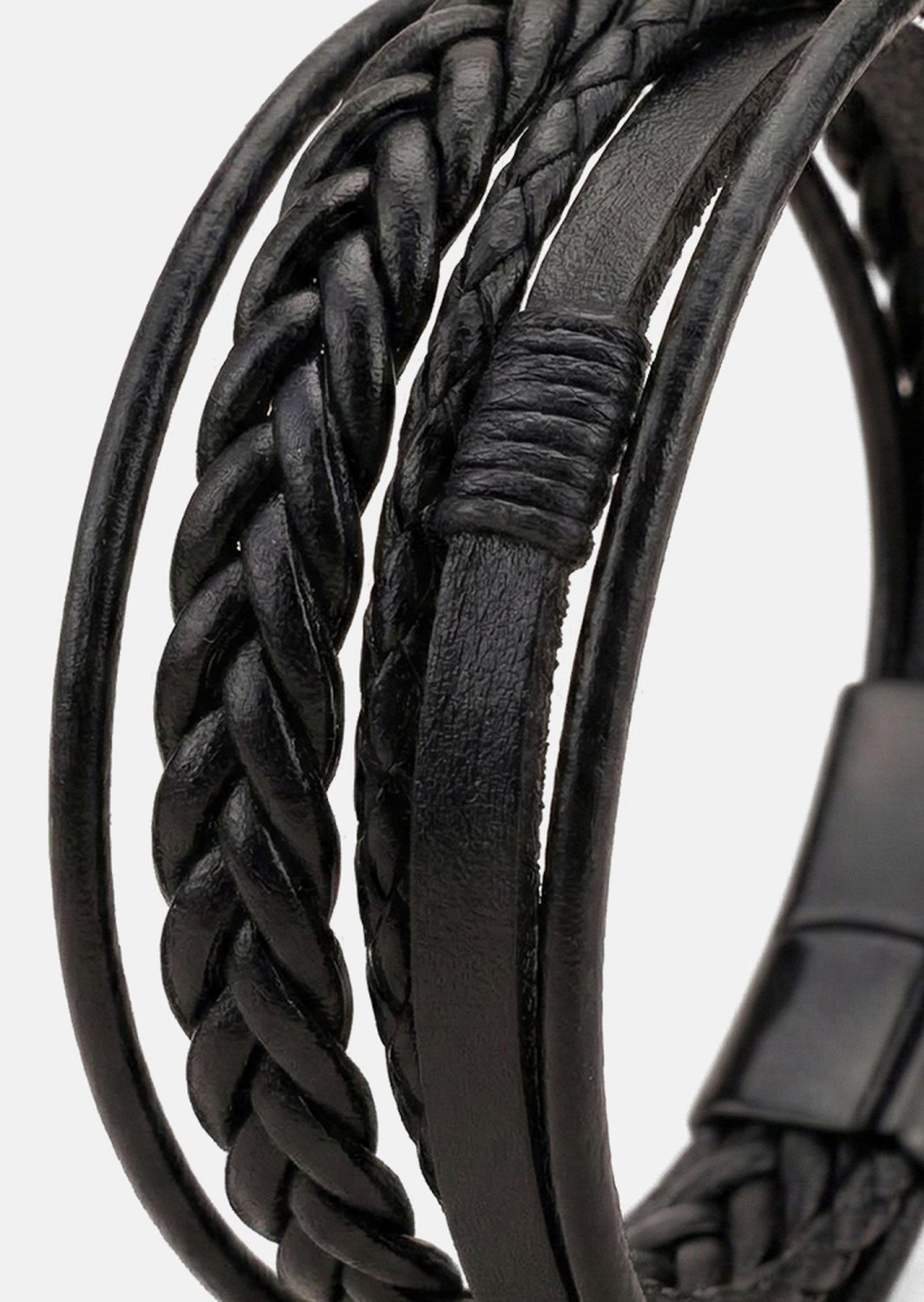 Bracelet en cuir Ebon Serpent