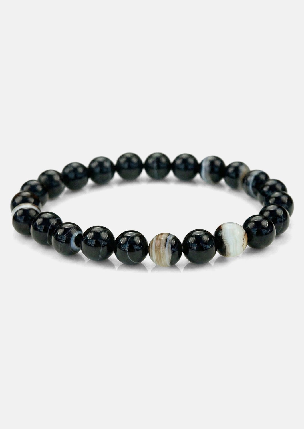 Bracelet perlé Obsidian Stride