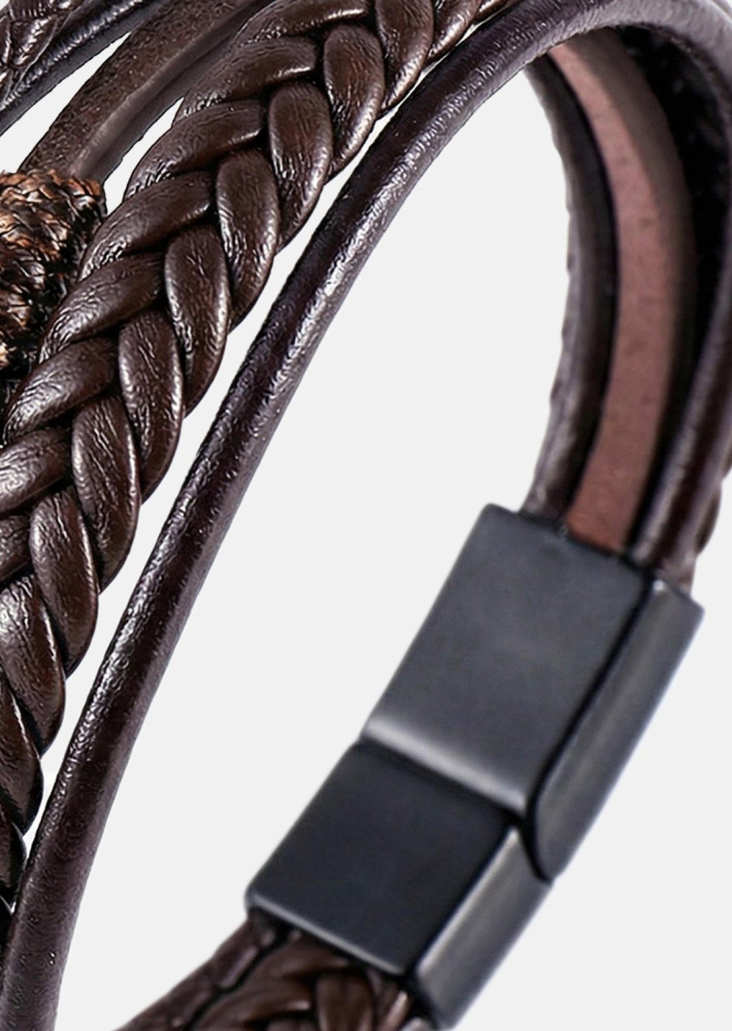 Bracelet en cuir Cavalier Weave