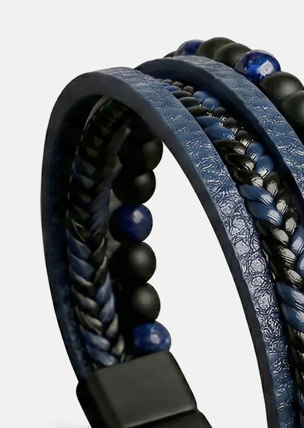Bracelet en cuir Midnight Knot