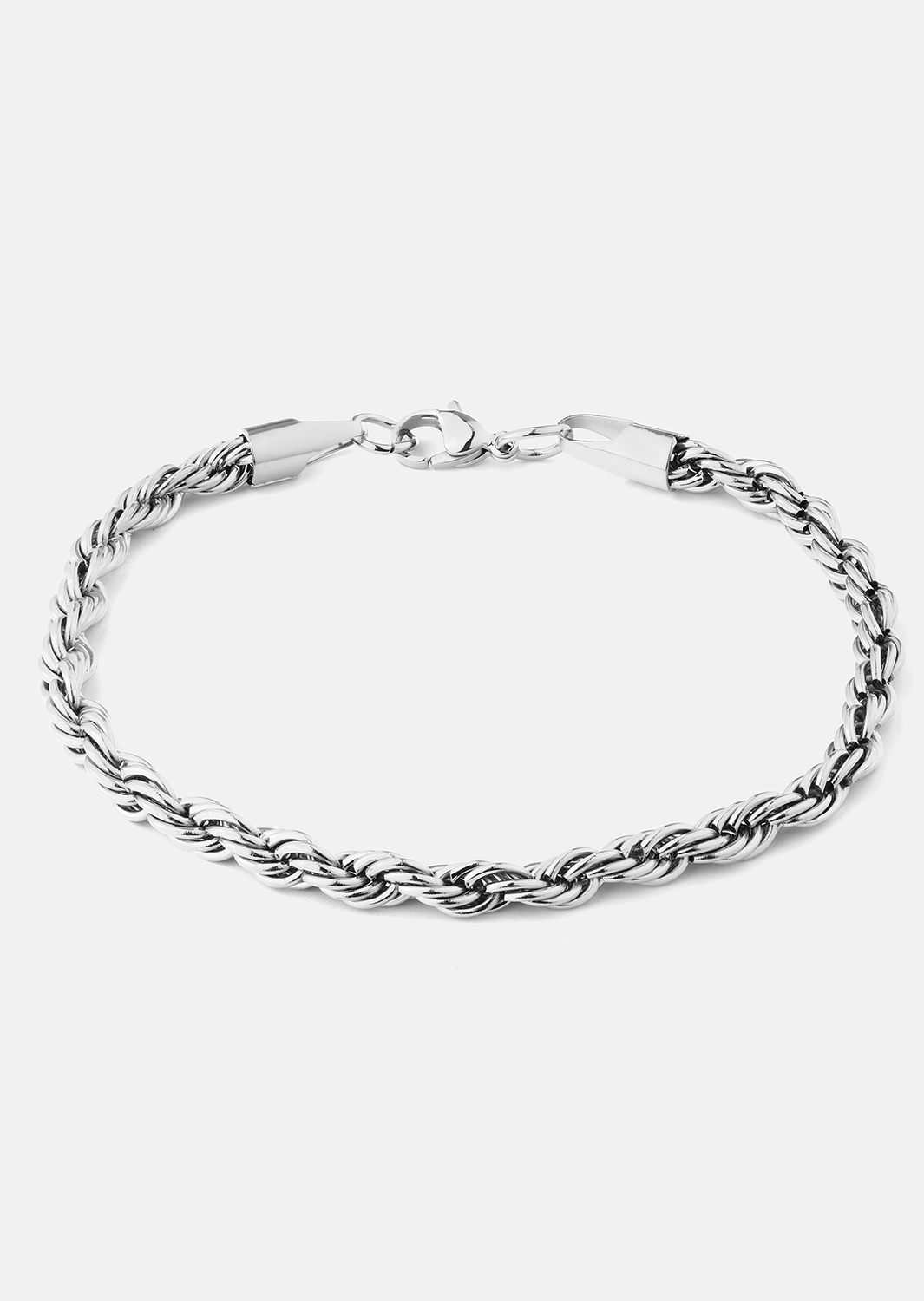Bracelet Twisted Link - Plaqué argent