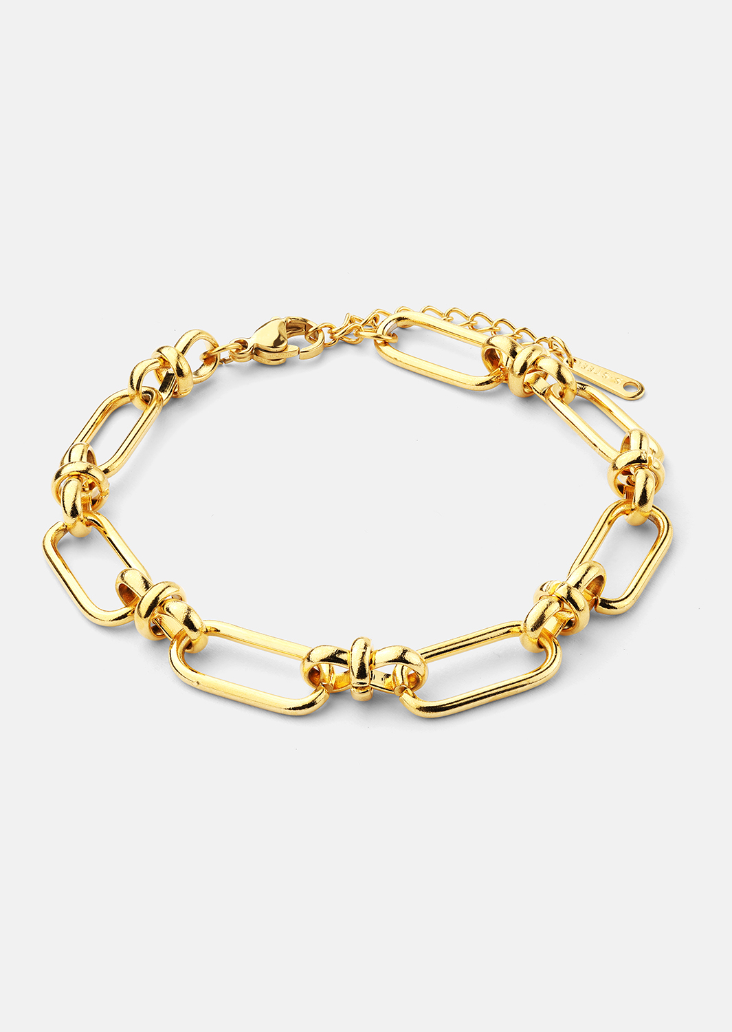 Bracelet Link Statement - 18k Plaqué or