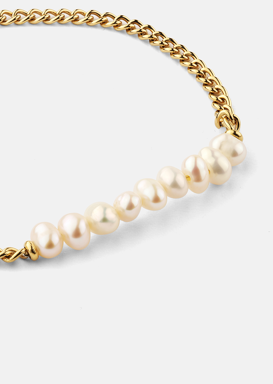 Bracelet Golden Pearl Chain - 18k Plaqué or