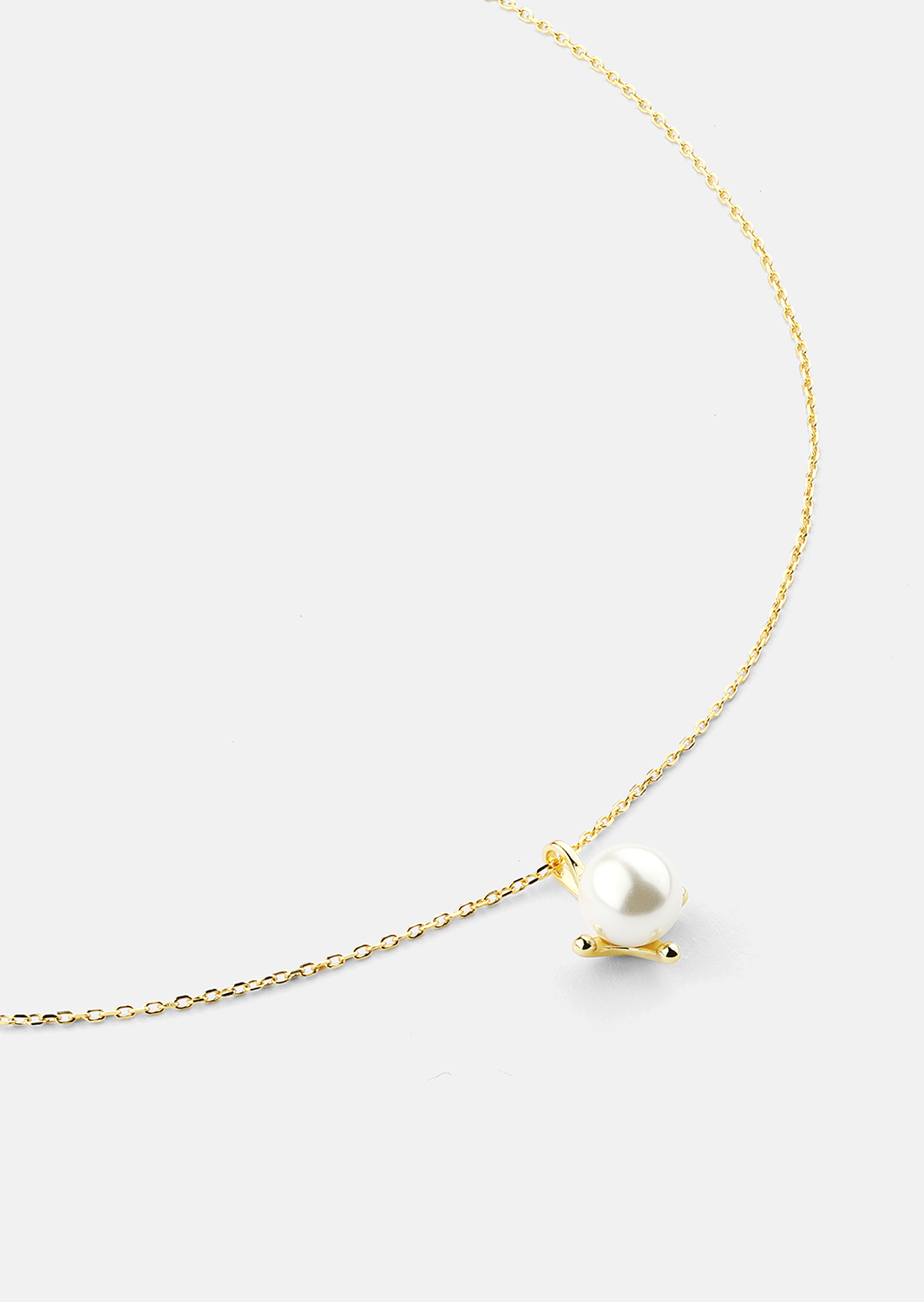 Collier North Pearl - 18k Plaqué or