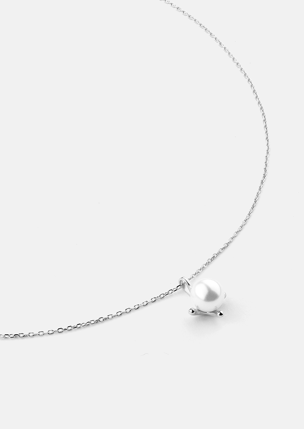 Collier North Pearl - Plaqué argent