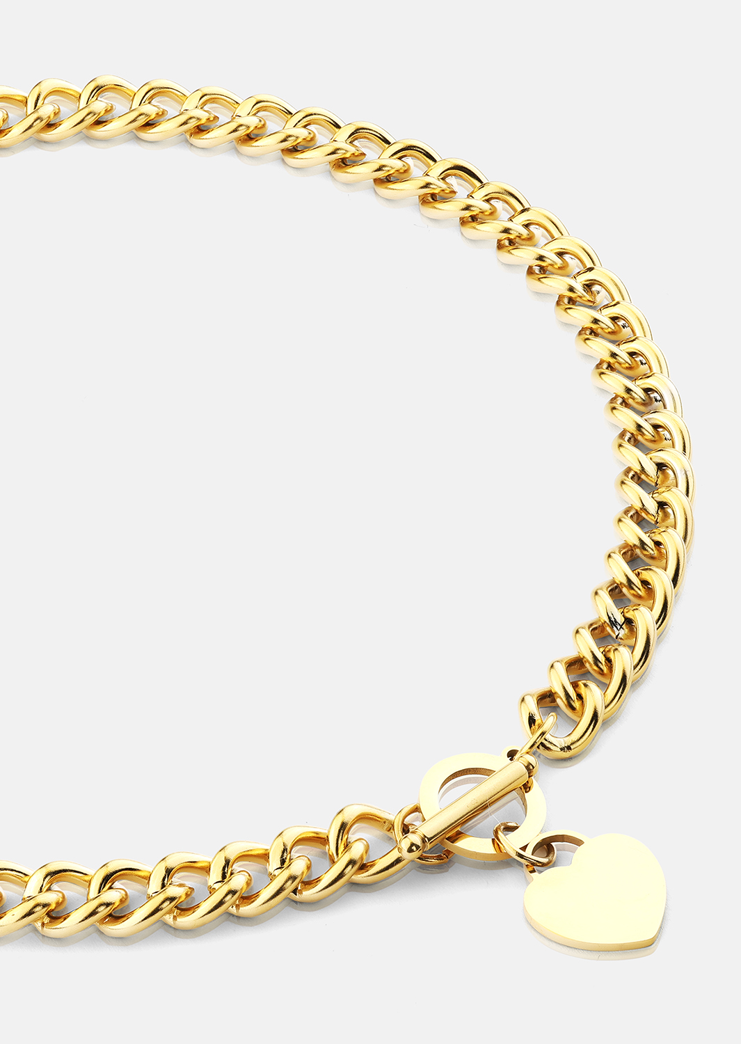 Luxe Circle Charm Necklace - 18k Plaqué or