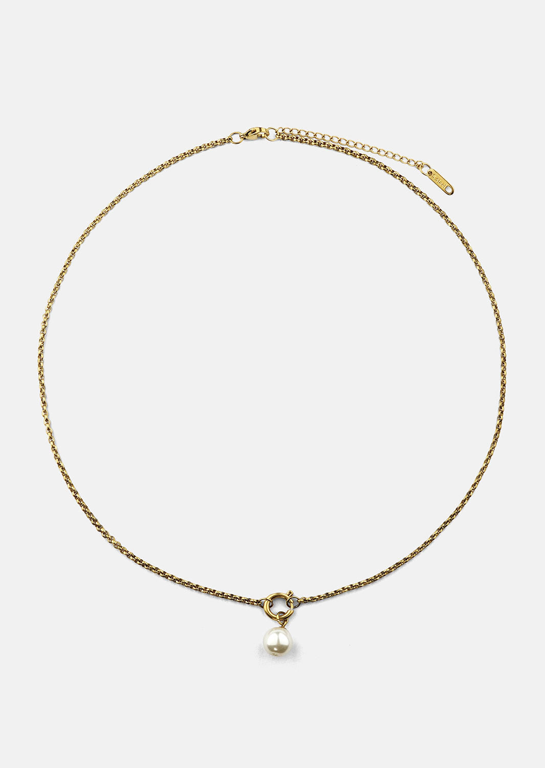 Collier Opal Circle Necklace - 18k Plaqué or