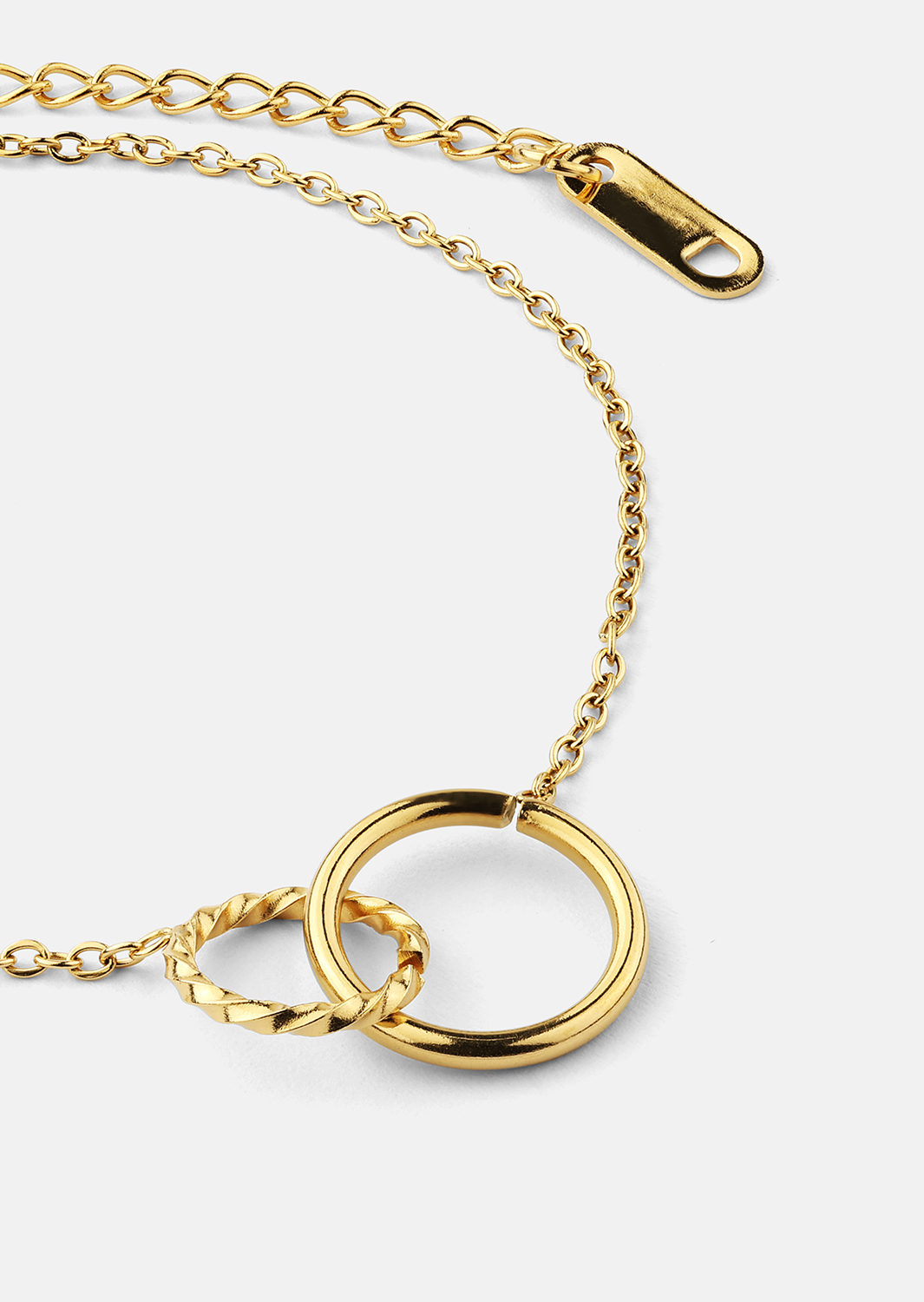 Bracelet Duo Rings - 18k Plaqué or