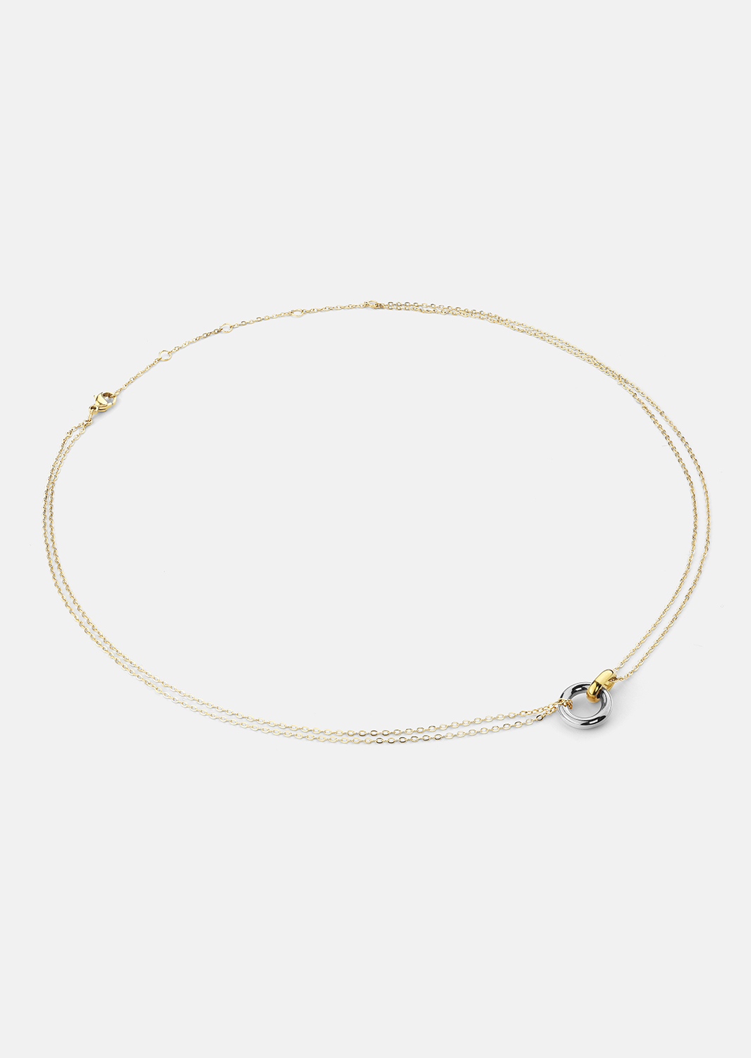 Collier Orbit – Plaqué argent
