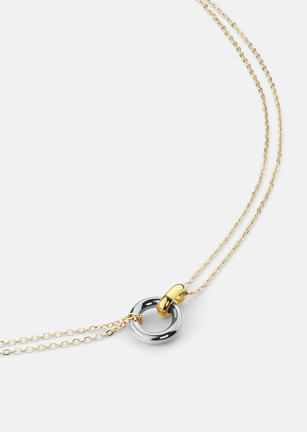 Collier Orbit – Plaqué argent