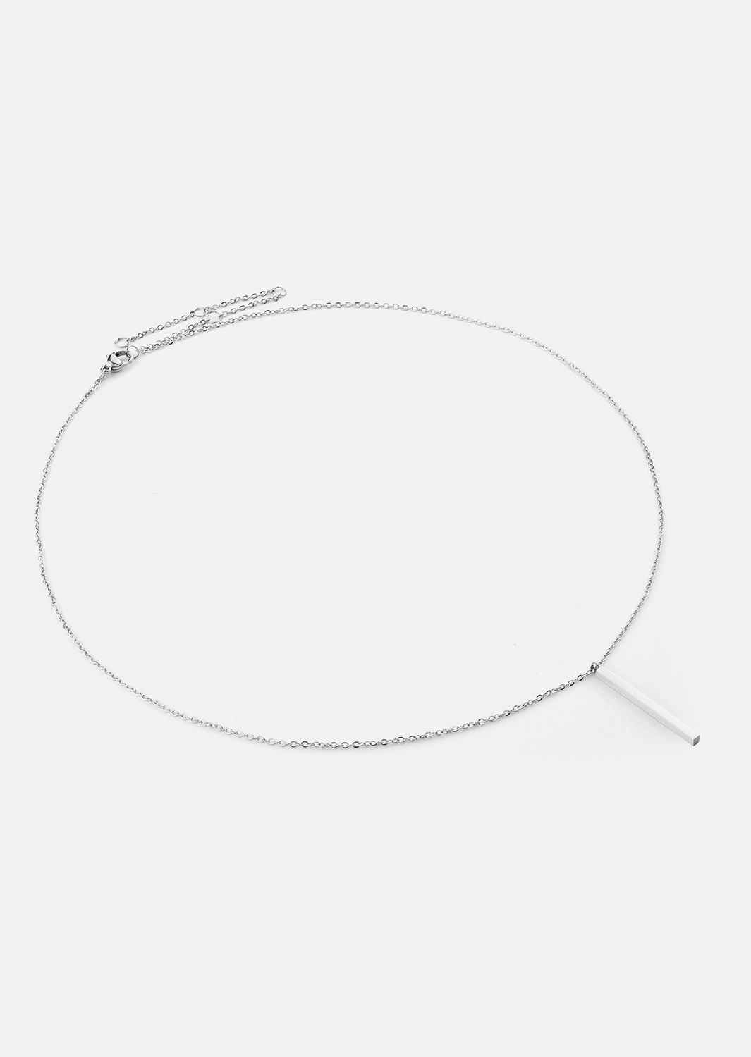 Collier Line – Plaqué argent