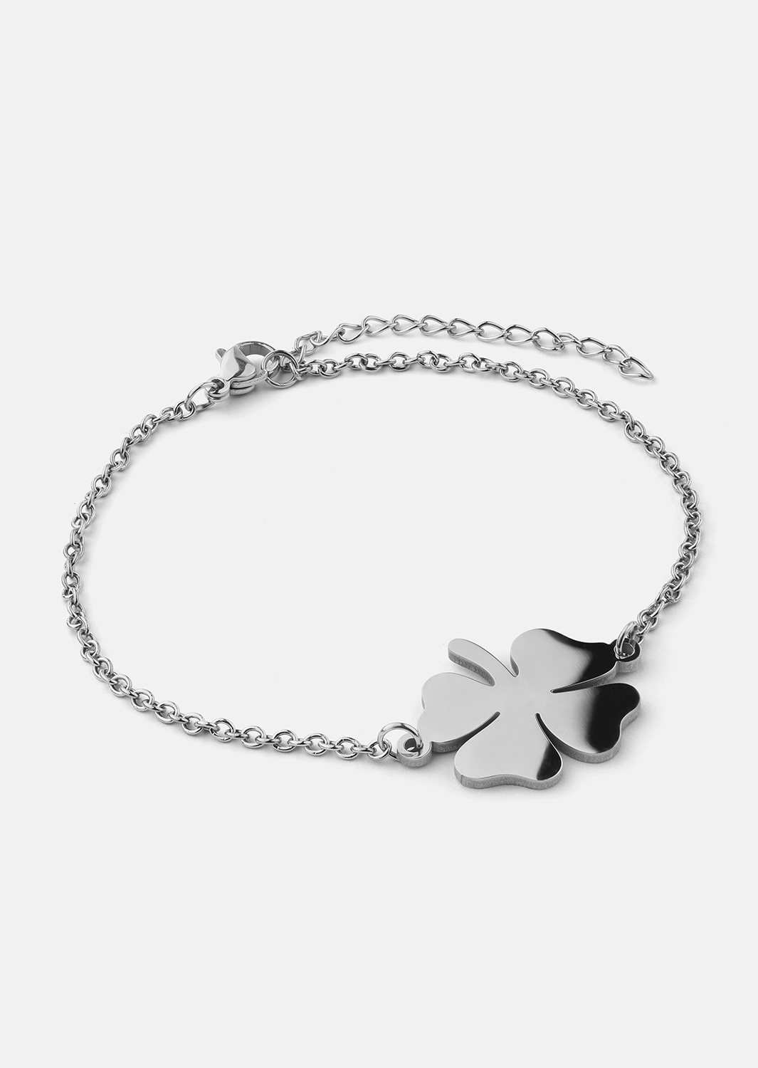 Bracelet Trèfle à Quatre Feuilles – Plaqué argent