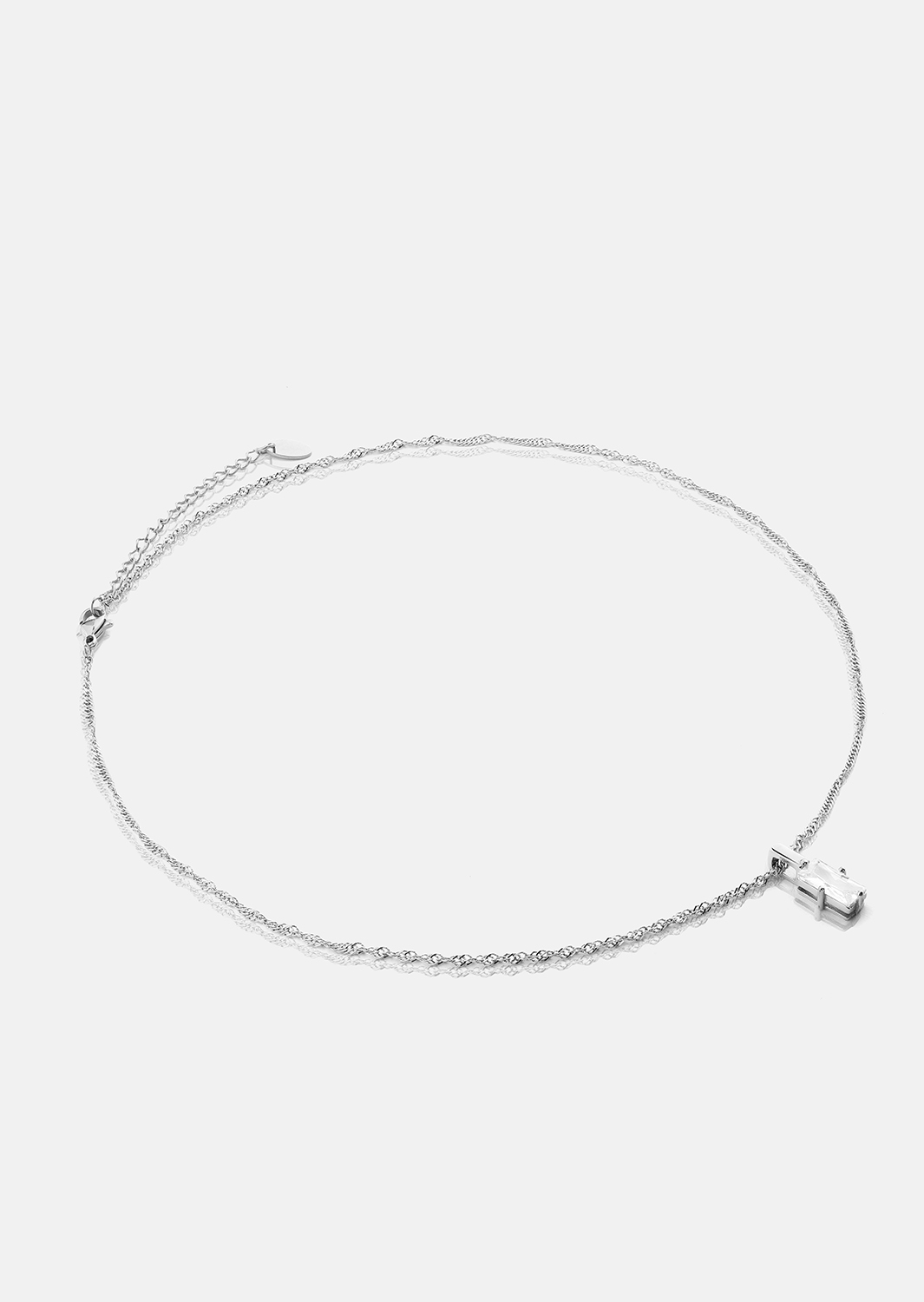 Gleam Collier – Plaqué argent