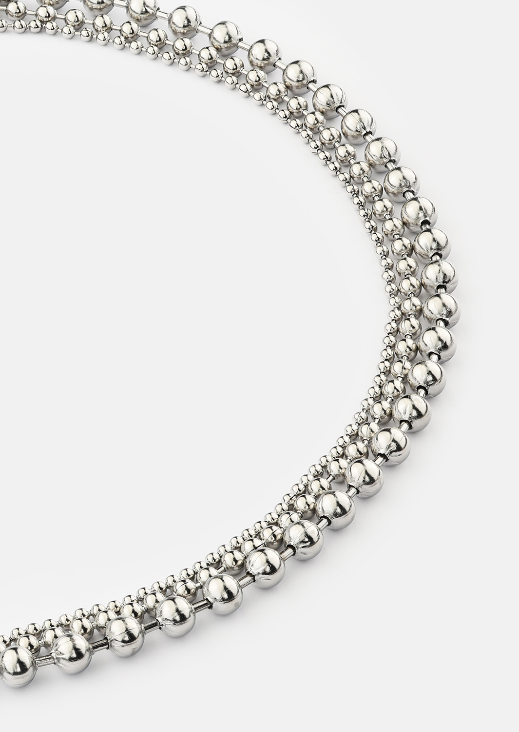 Collier Layered Shine – Plaqué argent