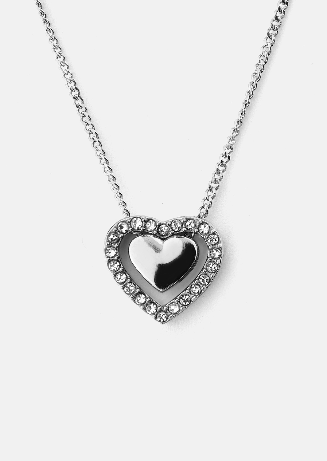 Collier Heart Glow – Plaqué argent