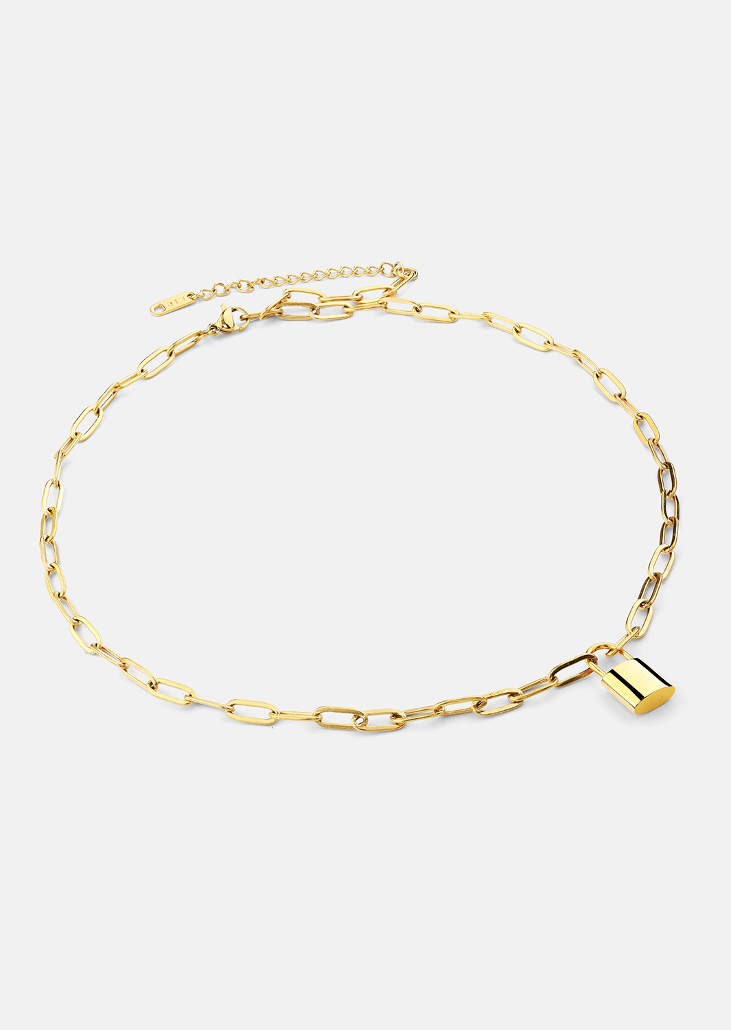 Collier Golden Lock – 18k Plaqué or