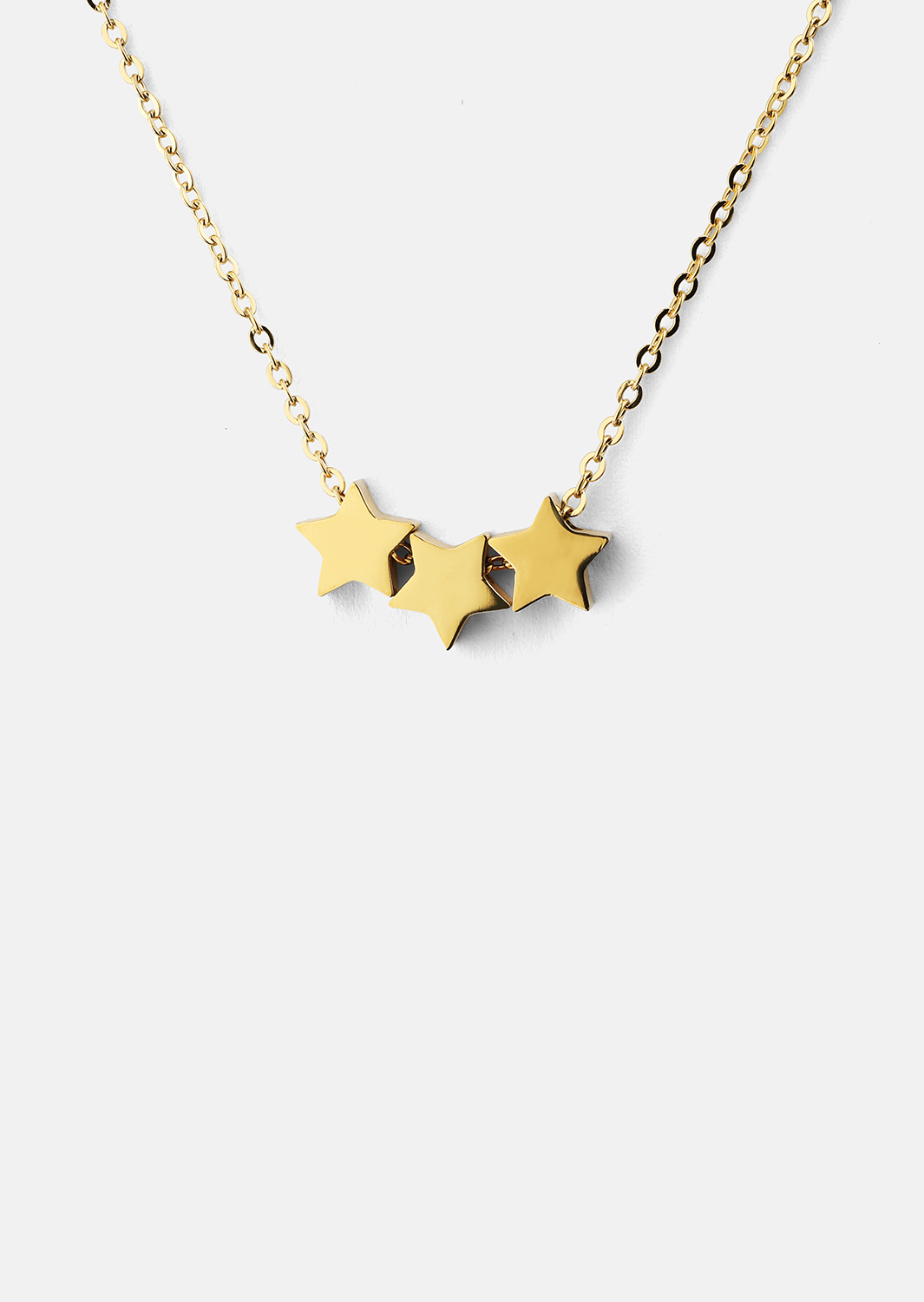 Collier Stjärntrio – 18k Plaqué or