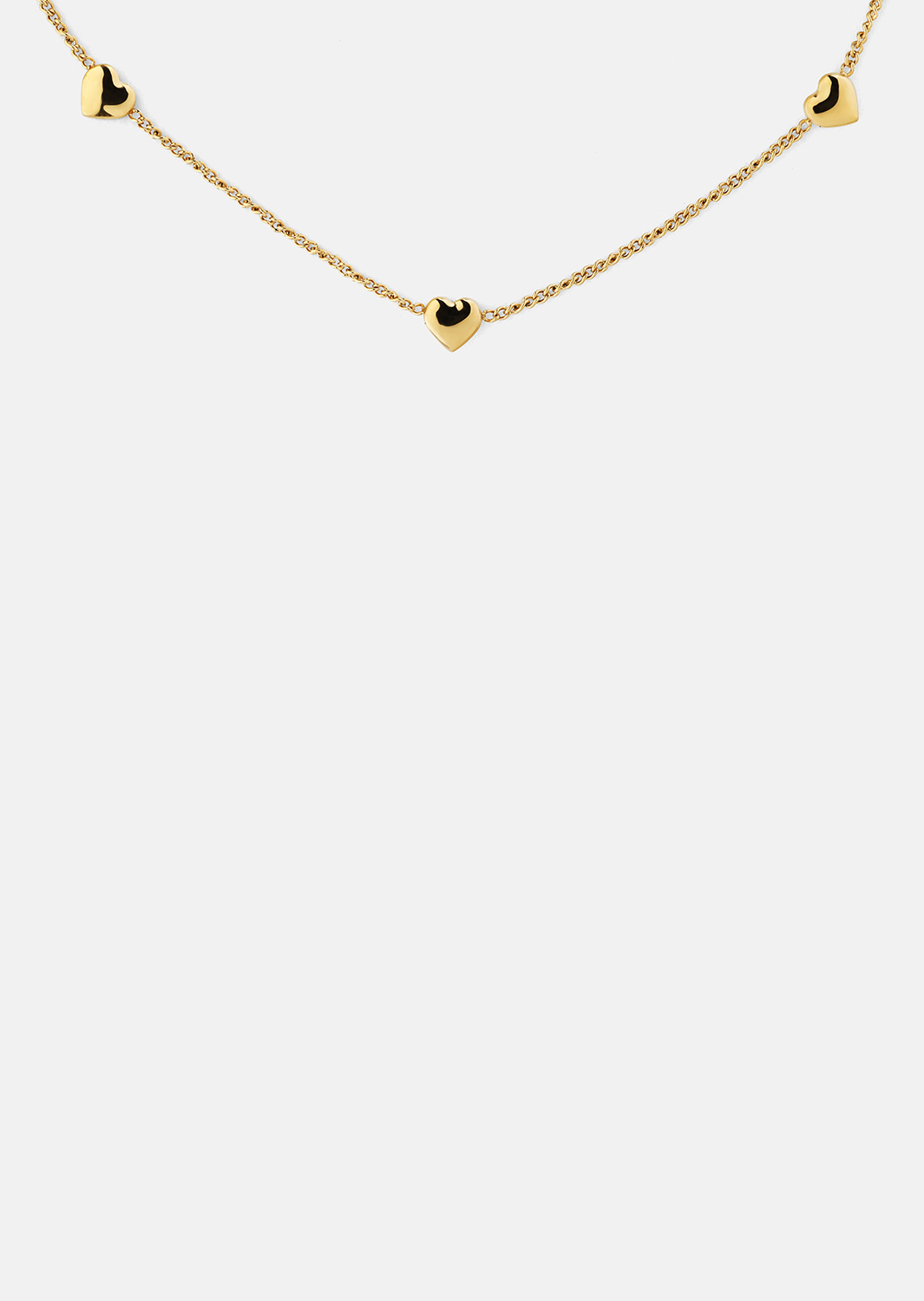 Collier Golden Hearts - 18k Plaqué or