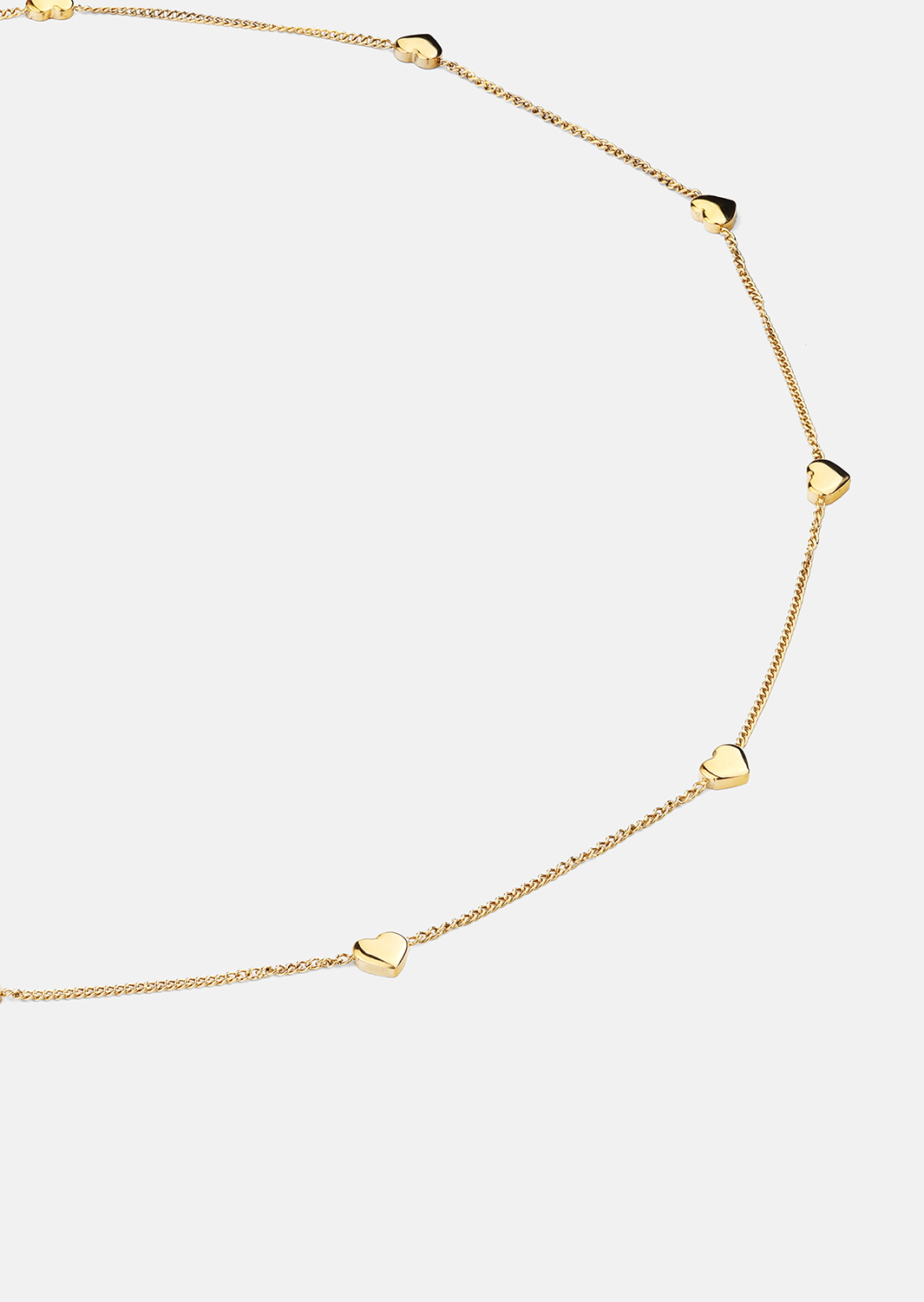 Collier Golden Hearts - 18k Plaqué or