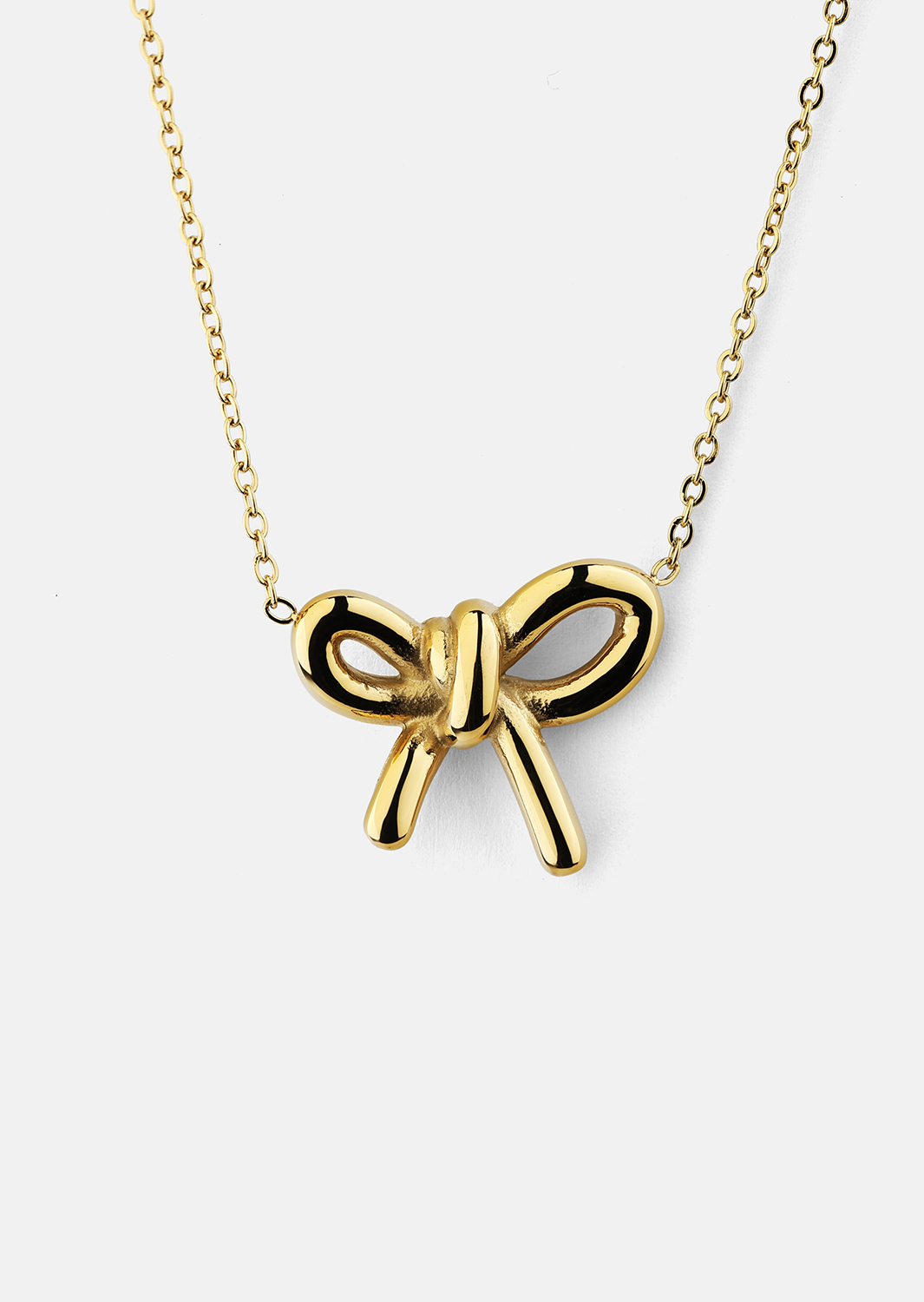 Collier Golden Bow - 18k Plaqué or