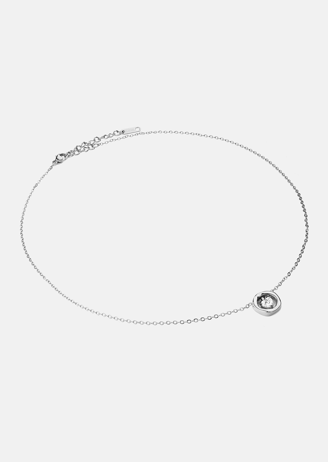 Collier Silver Heart – Plaqué argent