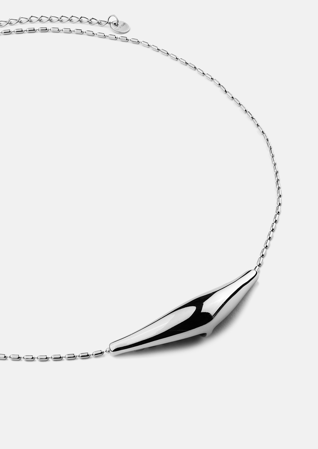 Collier Flow Curve – Plaqué argent