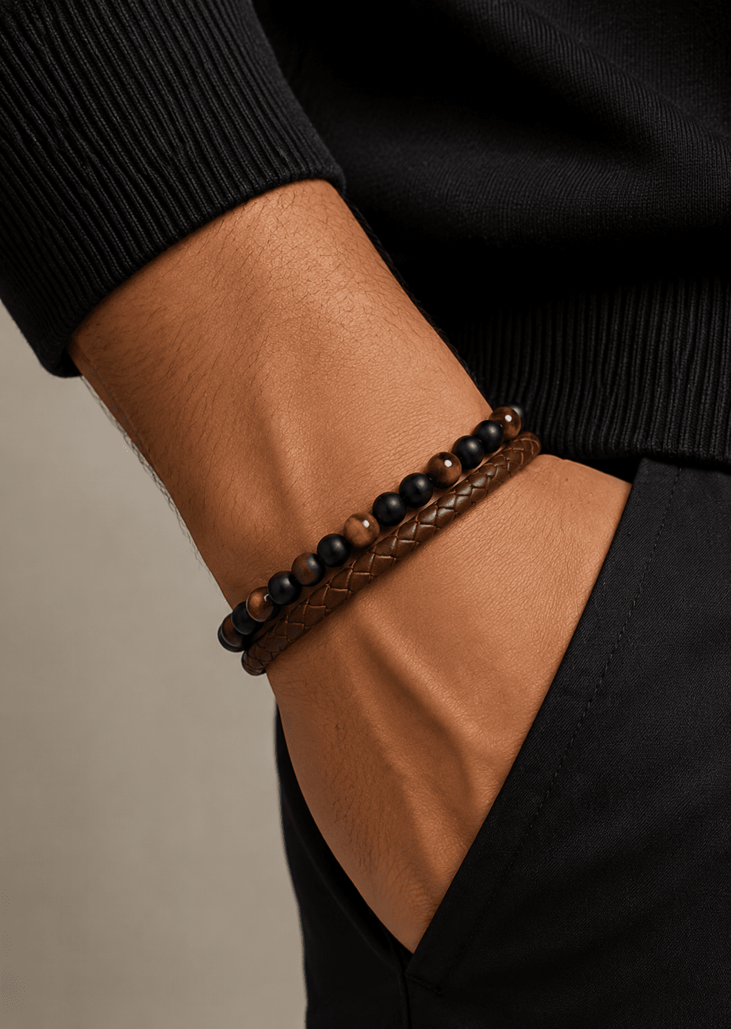 Bracelet en cuir Luxe Tangle